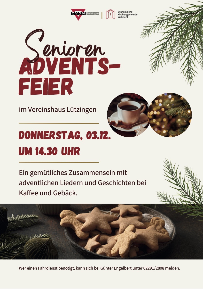 Seniorenfeier am 3. Dezember