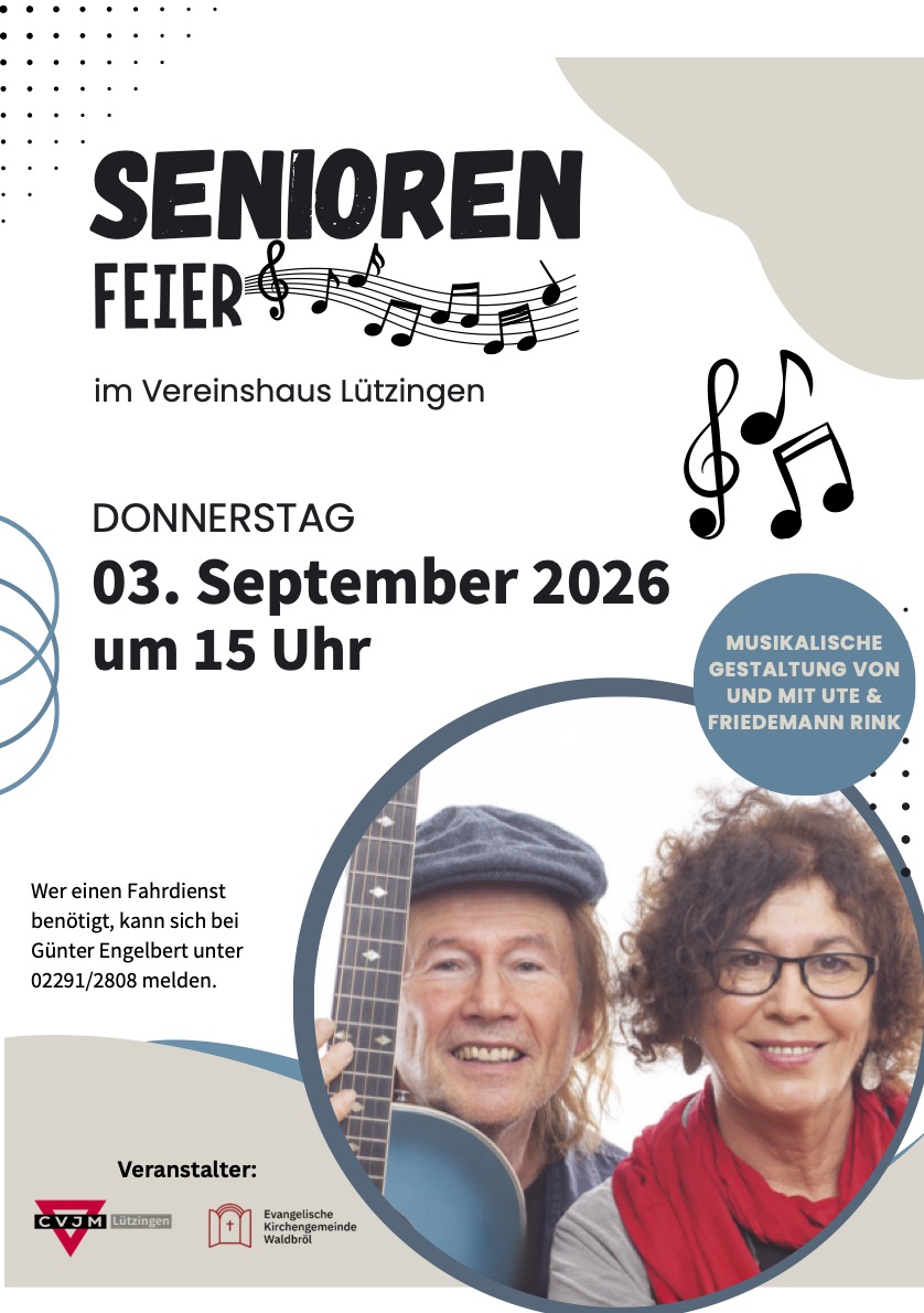 Seniorenfeier am 3. September