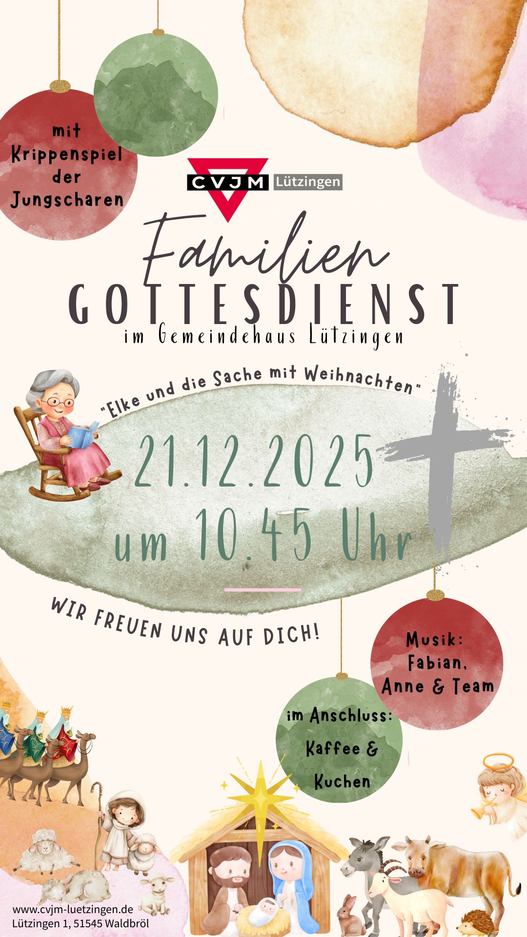 Gottesdienst mit Krippenspiel